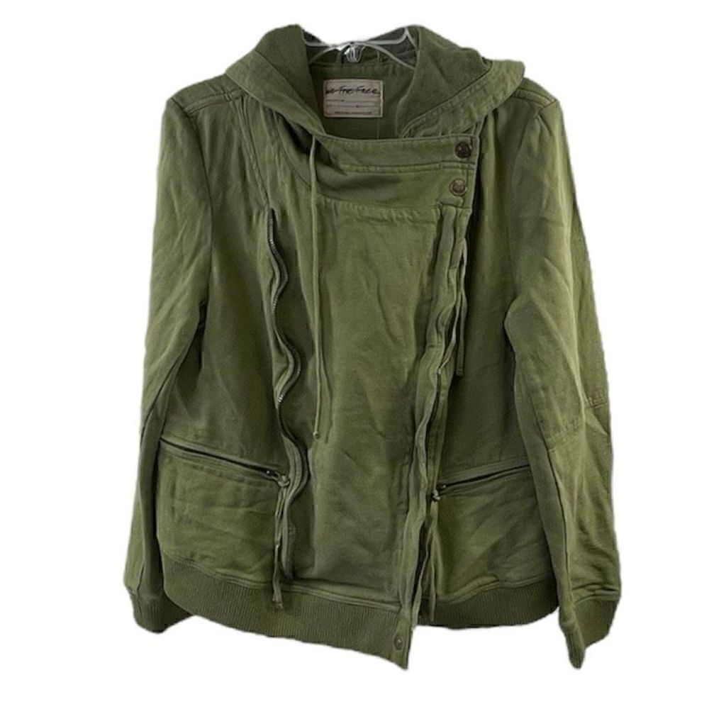 We The Free NWOT Carmen Moto Zip Olive Size L